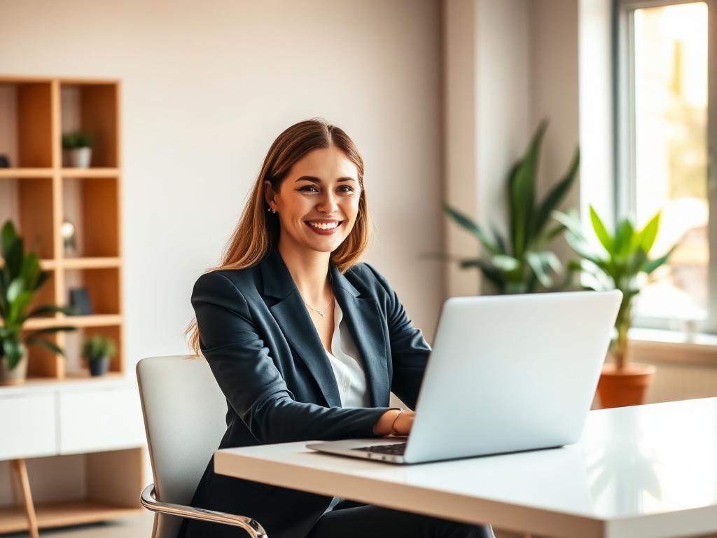 Business professional on a virtual consultation